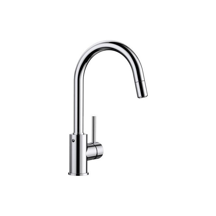 BLANCO MIDA-S kitchen (sink) faucet, chrome with a pull-out hose
