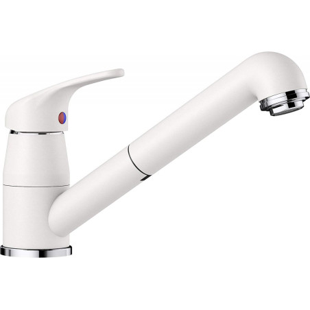 BLANCO kitchen faucet, DARAS-S, white with a pull-out hose