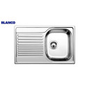 Нержавеющая сталь раковина BLANCO TIPO 45 S Compact, 78x50 см, Матовая поверхность