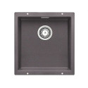 Under the countertop is installed the BLANCO SUBLINE 400-U sink, 43x40 cm, Stone gray.