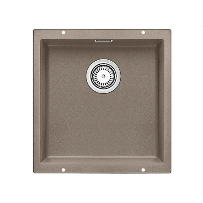Under the countertop mounted sink BLANCO SUBLINE 400-U, 43x40 cm, Truffle