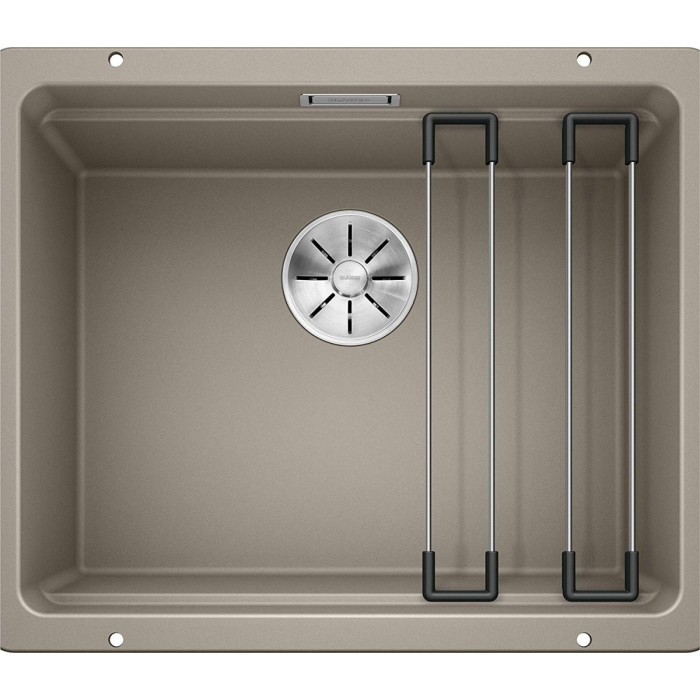 Allpool tööpinnale paigaldatav BLANCO ETAGON 500-U kraanikauss, 53x46 cm, Trühvel