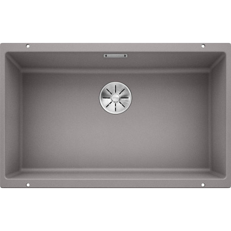 Under the countertop, a BLANCO SUBLINE 700-U sink is installed, 73x40 cm, Aluminum metal.