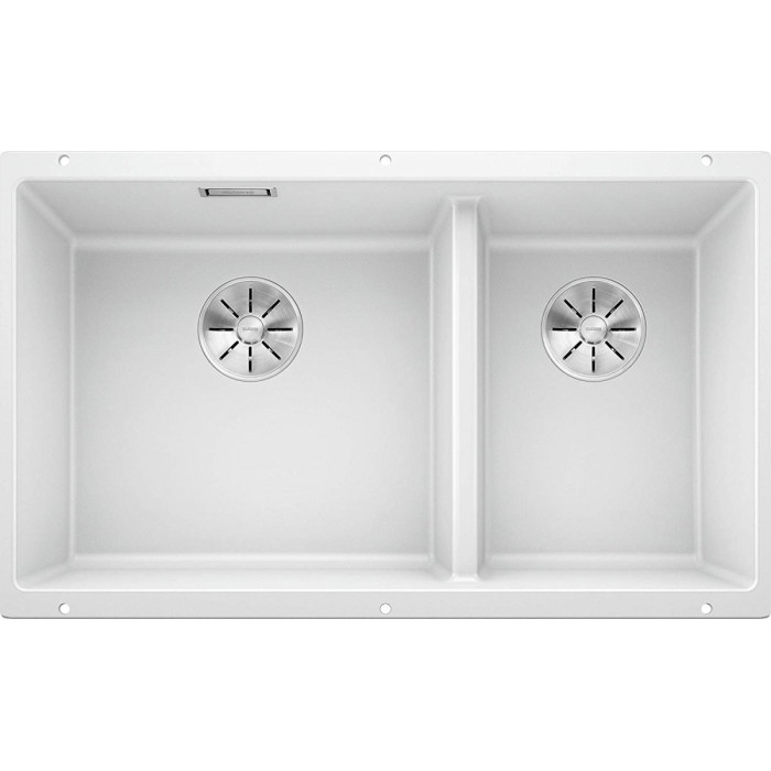 Под столешницей устанавливается мойка BLANCO SUBLINE 430/270-U, 75,5x40 см, Белая