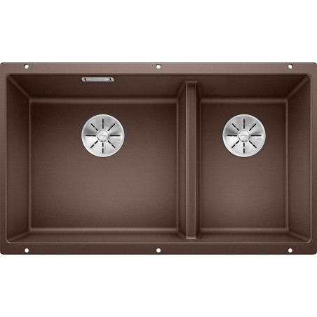 Под столешницей устанавливается мойка BLANCO SUBLINE 430/270-U, 75.5x40 см, Кофе