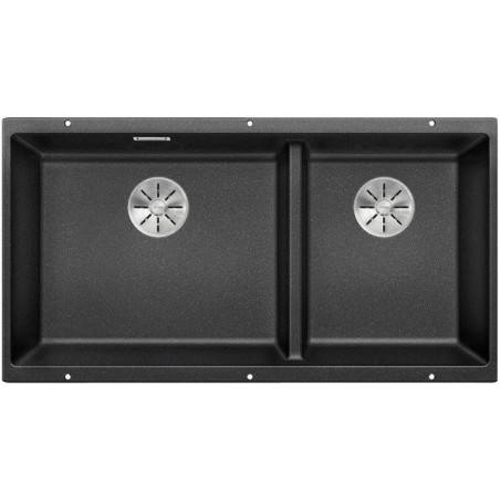Под столешницей устанавливается мойка BLANCO SUBLINE 480/320-U, 85.5x40 см, антрацит.