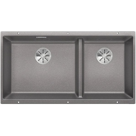 Under the countertop mounted sink BLANCO SUBLINE 480/320-U, 85.5x40 cm, Aluminum metal