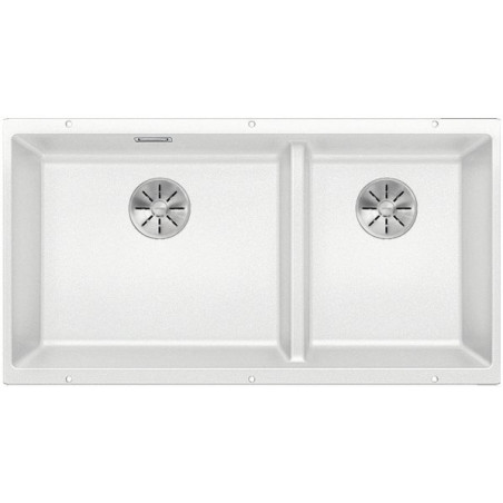 Under the countertop mounted sink BLANCO SUBLINE 480/320-U, 85.5x40 cm, White