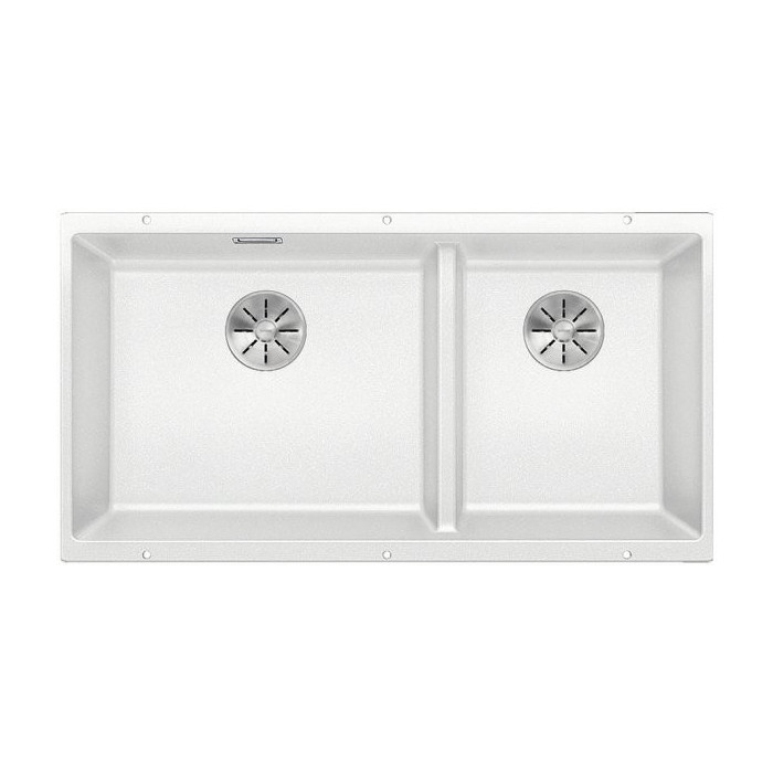 Под столешницей устанавливается мойка BLANCO SUBLINE 480/320-U, 85.5x40 см, Белая
