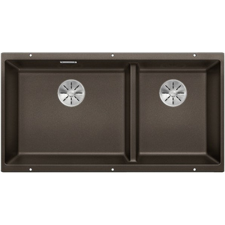 Под столешницей устанавливается мойка BLANCO SUBLINE 480/320-U, 85.5x40 см, Кофе