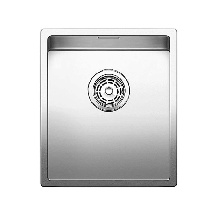 Under the countertop is installed the BLANCO CLARON 340-IF sink, 44x44 cm.