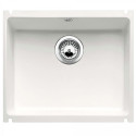 Under the countertop is installed a ceramic sink BLANCO SUBLINE 500-U, 54.3x45.6 cm, White, glossy.