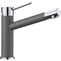 BLANCO ALTA Compact kitchen (sink) mixer, stone gray/chromed