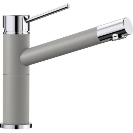 BLANCO ALTA Compact kitchen (sink) mixer, aluminum metal/chromed