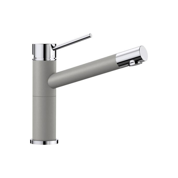 Köögis (kraanikausi) segisti BLANCO ALTA Compact, alumiiniumist/kroomitud