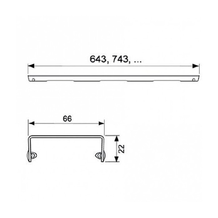 TECEdrainline shower channel grates, drops