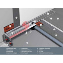 Корпус душевого трапа TECEdrainline 700 мм, предназначенный для установки у стены