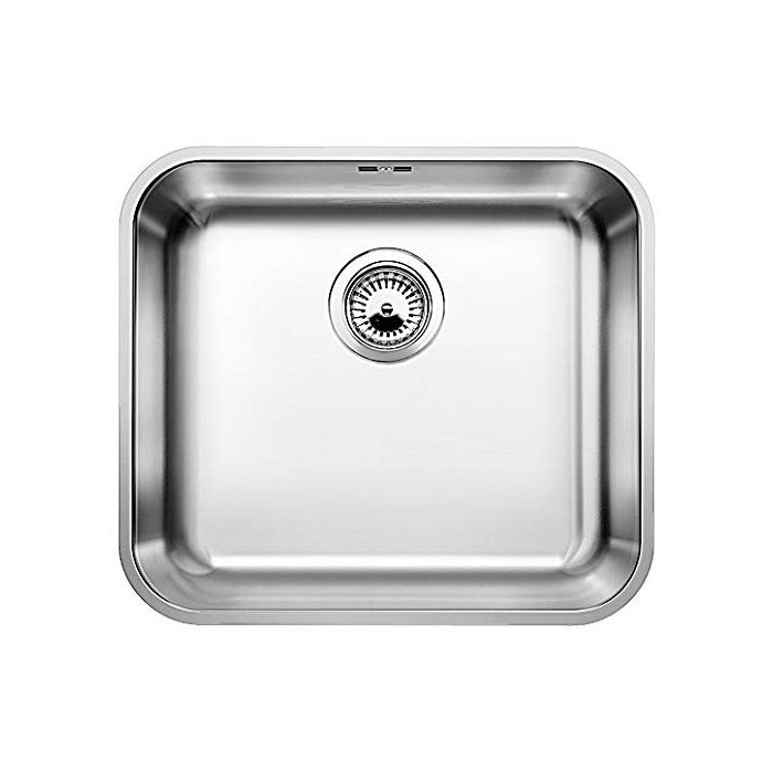 Under the countertop is installed the BLANCO SUPRA 450-U sink, 48x43 cm, without an eccentric valve.