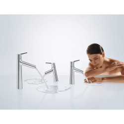Washbasin mixer with bottom valve HANSGROHE Talis S 190, 72031000