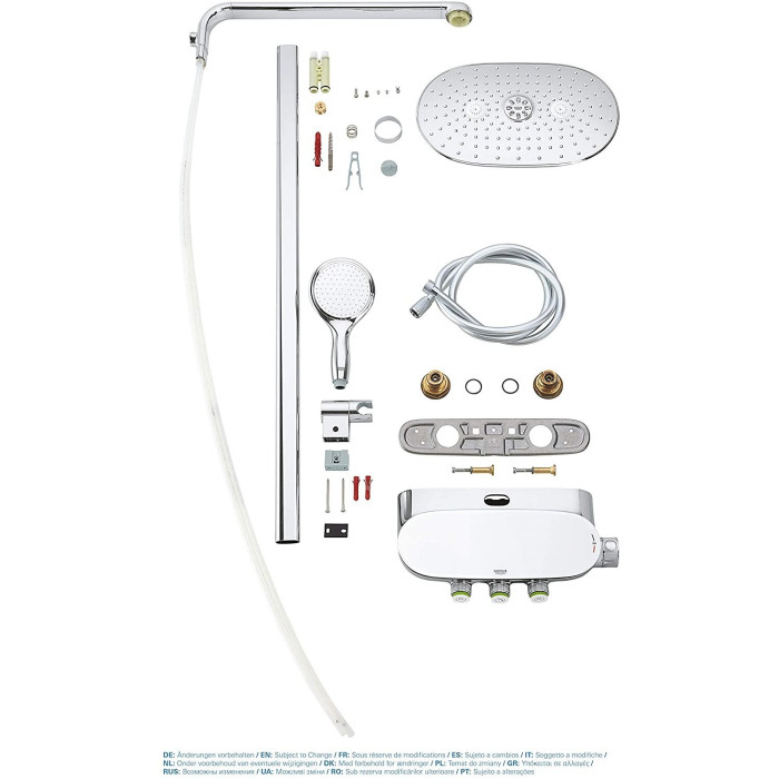 Термостатическая система дождевого душа GORHE Rainshower SmartControl 360 Duo с ручным душем Power&Soul, 115 26250000