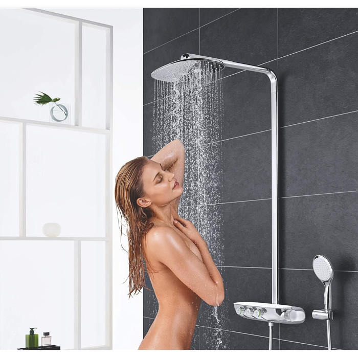 Termostaatiline vihmadušisüsteem GORHE Rainshower SmartControl 360 Duo koos käsidušiga Power&Soul, 115 26250000