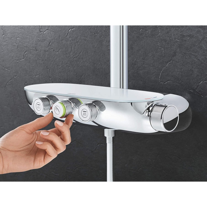 Termostaatiline vihmadušisüsteem GORHE Rainshower SmartControl 360 Duo koos käsidušiga Power&Soul, 115 26250000