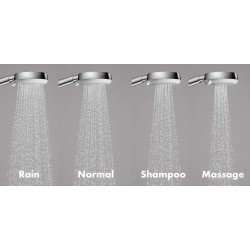 Shower sets HANSGROHE Croma 100 Chrome, 4 functions (Various length options)