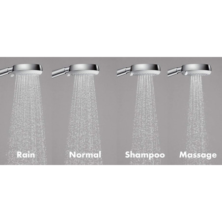Shower sets HANSGROHE Croma 100 Chrome, 4 functions (Various length options)