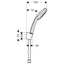 Душевые комплекты HANSGROHE Croma 100 Хром, 4 функции (Выбор различных длин)