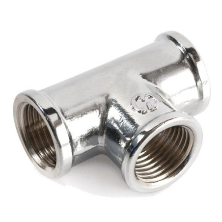 Chromed threaded tee GENERAL PARTS 3/8""