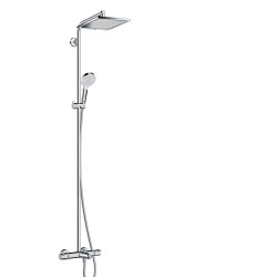 Thermostatic rain shower system with spout HANSGROHE Crometta E 240 1jet, 27298000