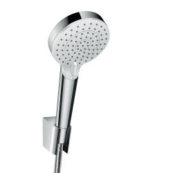 Dušikomplektid HANSGROHE Crometta 100 Valge/Kroom, 2 funktsiooni, (Erinevad pikkuse valikud)