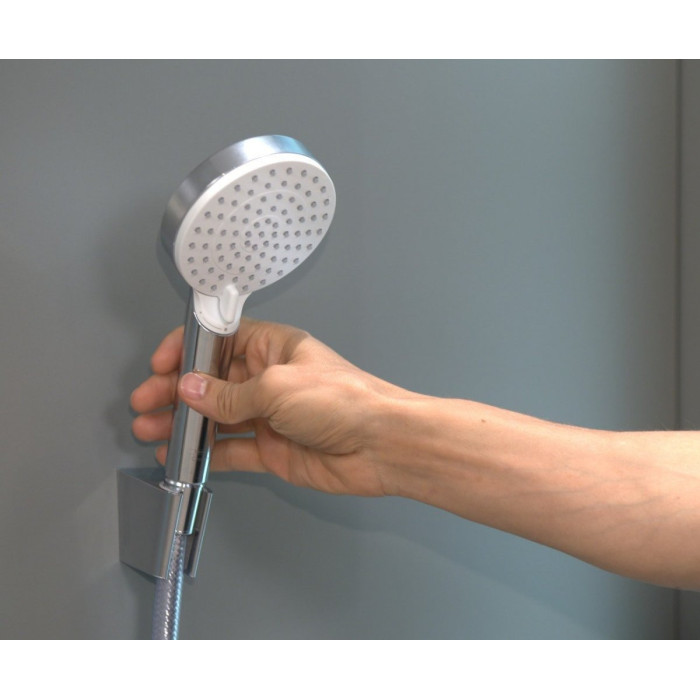 Dušikomplektid HANSGROHE Crometta 100 Valge/Kroom, 2 funktsiooni, (Erinevad pikkuse valikud)