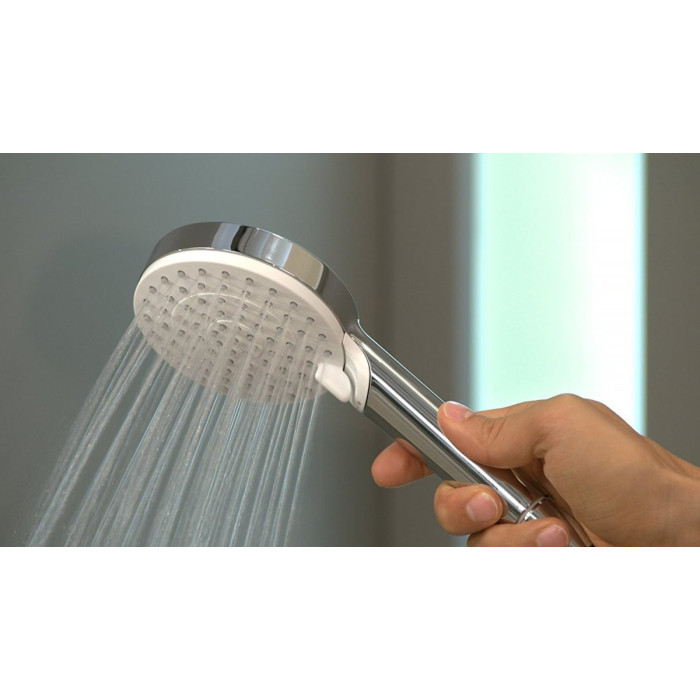 Dušikomplektid HANSGROHE Crometta 100 Valge/Kroom, 2 funktsiooni, (Erinevad pikkuse valikud)