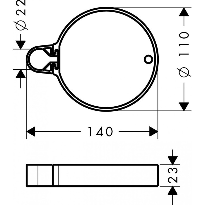 Seebialus dušialusele HANSGROHE Casetta'C, 28678000