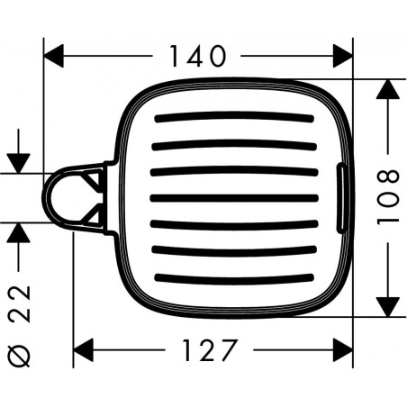 Seebialus dušialusele HANSGROHE Casetta'C, 26519000