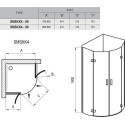 Shower cabin RAVAK SmartLine SMSKK4