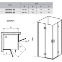 Shower cabin RAVAK SmartLine SMSRV4 (Various size options)