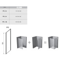 RAVAK Pivot PPS stationary shower wall