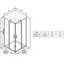 Shower cabin RAVAK Blix Slim BLSRV2