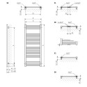 Towel dryer TERMA BONE