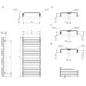 Towel dryer TERMA WARP T (Various feather options)