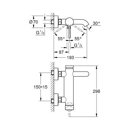 Bathroom - shower mixer GROHE Essence New 33624001