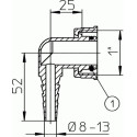 Nozzle for hose HL 8-13 mm