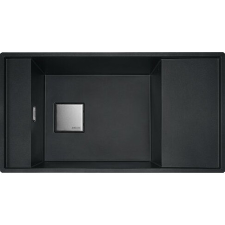 Stone composite (granite) sink FRANKE FRESNO FSG 611-88, onyx (black)