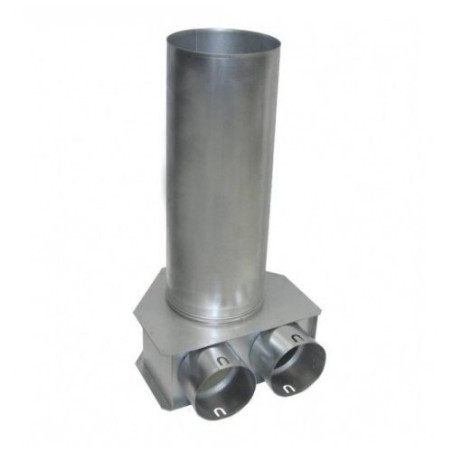 Diffuser box for flexible FITT 75 mm duct with 2 rings