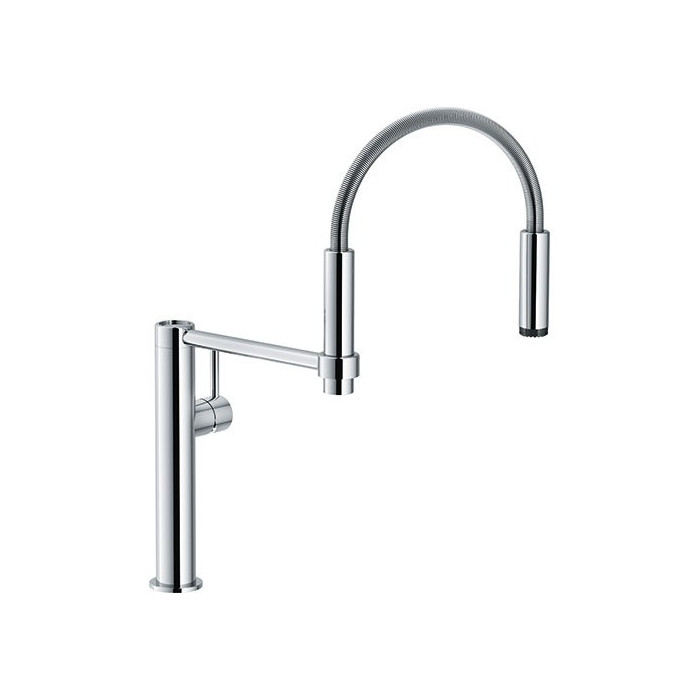 Kitchen (sink) mixer FRANKE PESCARA 360, with pull-out hose, chrome