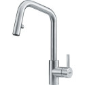 FRANKE KUBUS kitchen (sink) faucet, with a pull-out hose, stainless steel body