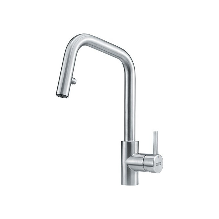 FRANKE KUBUS kitchen (sink) faucet, with a pull-out hose, stainless steel body