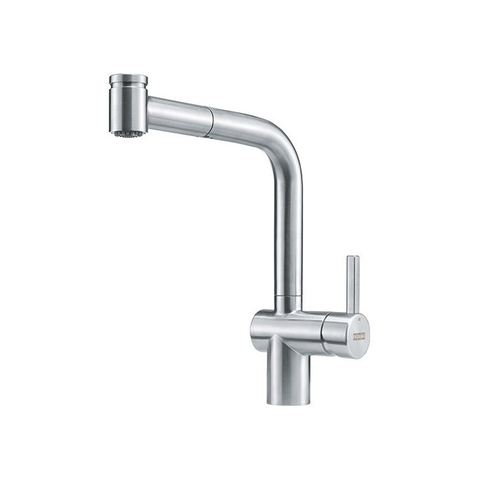 FRANKE ATLAS NEO kitchen (sink) faucet, with a pull-out hose, stainless steel body